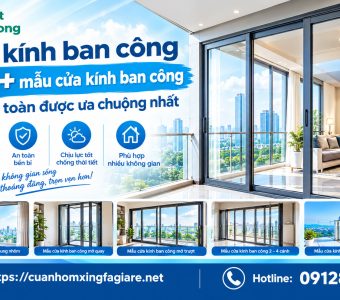 Cửa kính ban công – 105+ mẫu cửa kính ban công đẹp, an toàn được ưa chuộng nhất